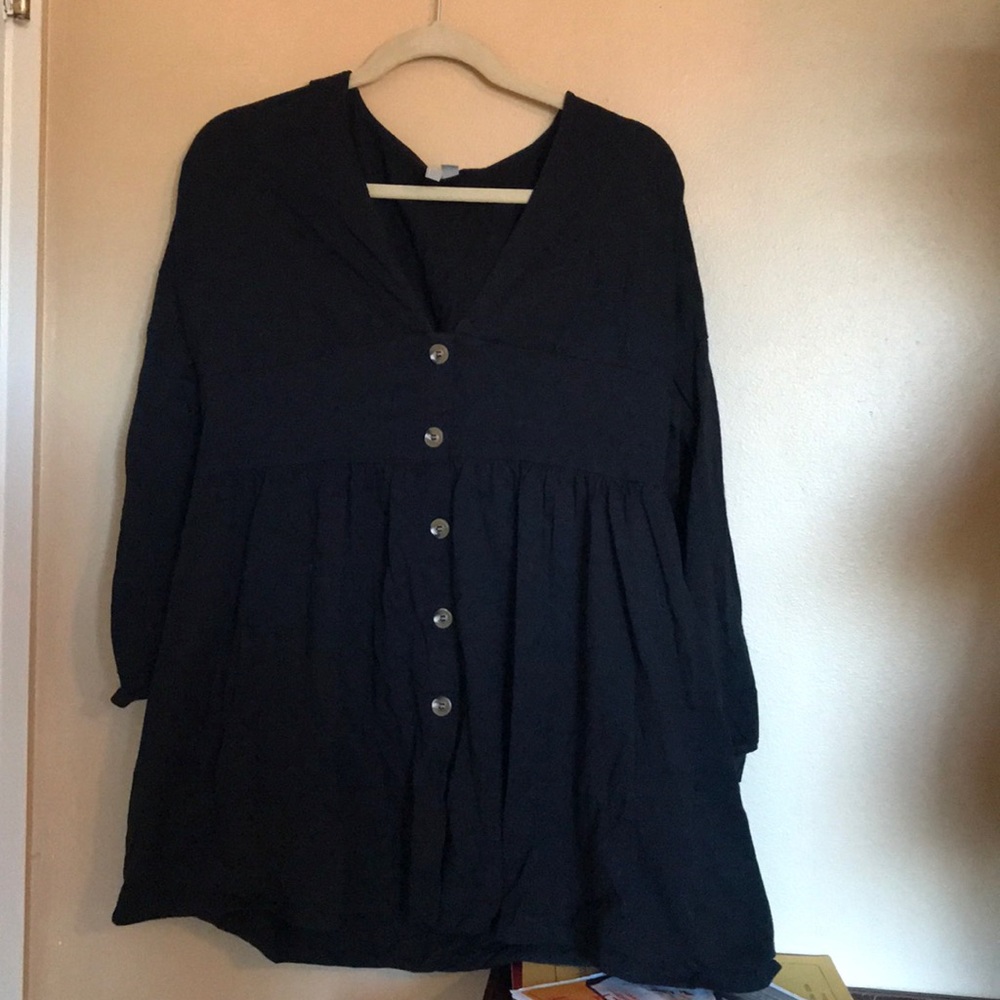 Black smock dress